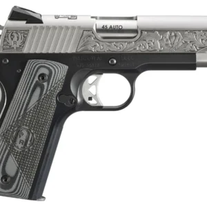 Ruger SR1911 Southport CT Edition 45 ACP Pistol with Stainless Steel Engraved Slide
