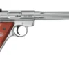 Ruger Mark III 22LR Hunter Rimfire Pistol with Brown Laminate Grips