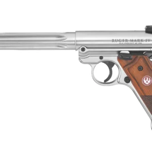 Ruger Mark IV Hunter 22LR Rimfire Pistol with Fluted Bull Barrel