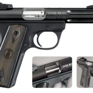 Ruger 22/45 Lite 22LR Rimfire Pistol with Black Laminate Grips