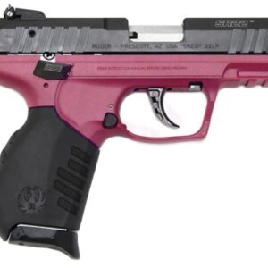 Ruger SR22 22LR Rimfire Pistol with Raspberry Grip Frame